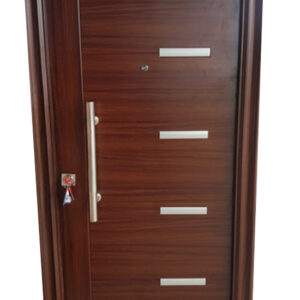 Puerta de seguridad Multianclaje con barral maaron 2050x960x70 mm